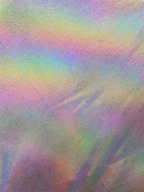 New Iridescent Mystique Foggy Foil Hologram Metallic Nylon Spandex Four