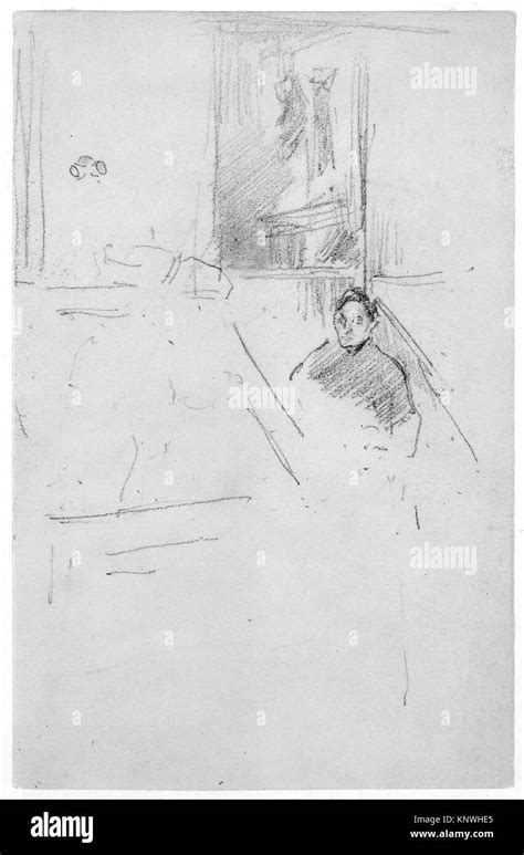 Museum Interior With A Man Seated Artist James Mcneill Whistler