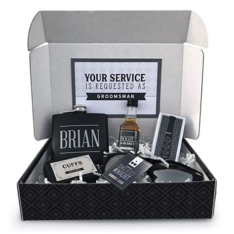 Will You Be My Groomsman Box Personalized Best Man Proposal T Groomsmen T Wedding