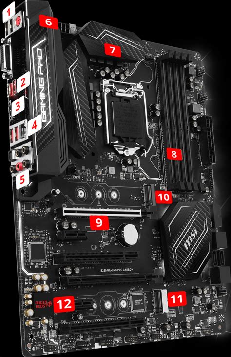 B250 Gaming Pro Carbon Motherboard The World Leader In Motherboard