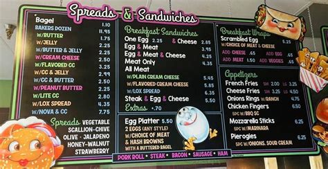 Menu at The Bagel Experience restaurant, Brodheadsville, 1421 US-209 ...