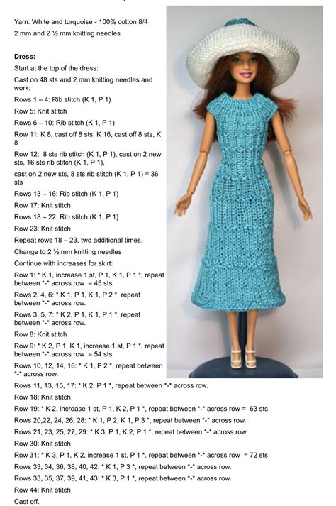 Knitted Barbie Clothes Patterns Free Printable Hot Sex Picture