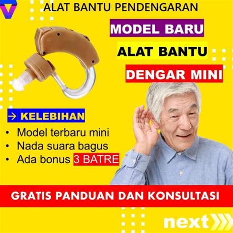 Jual Alat Bantu Dengar Telinga Orang Tua Mini Alat Pendengar