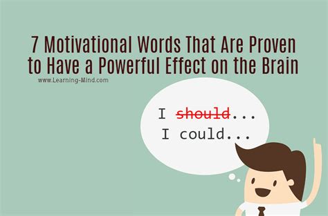 7 Motivational Words That Are Proven to Have a Powerful Effect on the Brain – Learning Mind