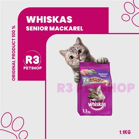 Jual Whiskas Kg Senior Rasa Mackerel Ekspedisi Shopee Indonesia