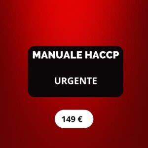 Manuale Di Autocontrollo HACCP HACCP Easy