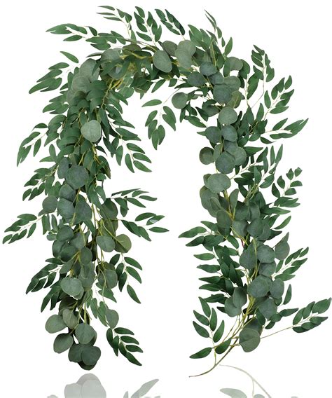 Buy Falflor Pcs Greenery Garland Ft Artificial Eucalyptus Garland