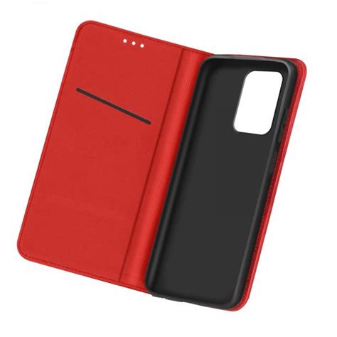 Avizar Capa Xiaomi Redmi Note 10 Pro Porta cartão de Couro Vermelho