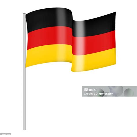 German Flag Illustration Stock Illustration Download Image Now