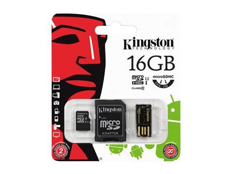 Kingston 16GB Multi Kit Mobility Kit MicroSDHC Class 10 Memory Card