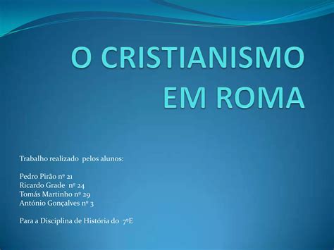 Origem Do Cristianismo Ppt