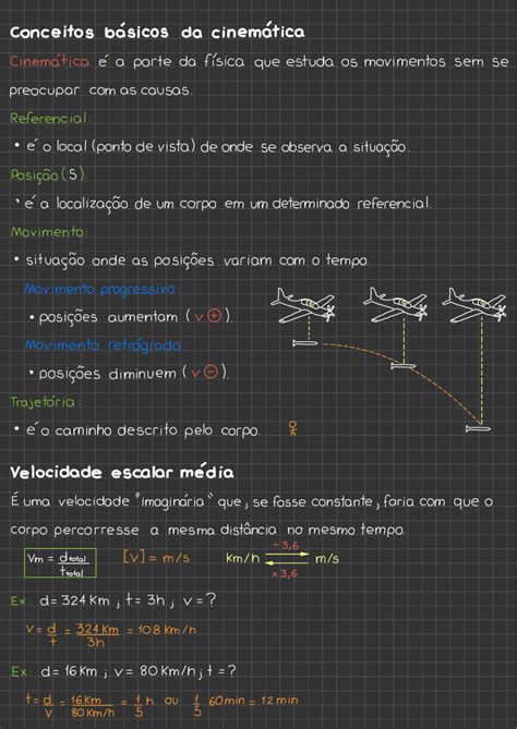 Introdução à Cinemática Escalar E Movimento Uniforme Física A 118