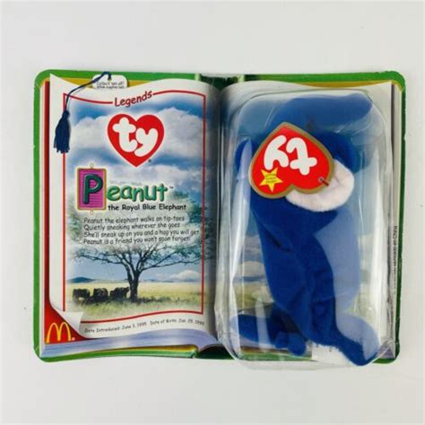 Mcdonalds Legends Peanut The Royal Blue Elephant Ty Beanie Baby