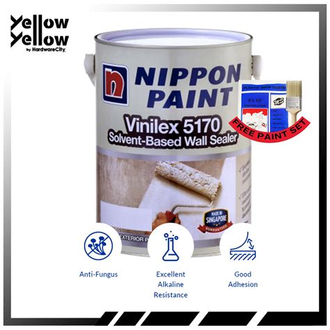 Free Paint Set Nippon Paint Vinilex Oil Based Wall Sealer