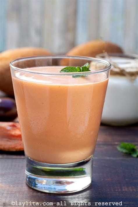 Batido De Mamey O Zapote Laylita Recetas De Cocina