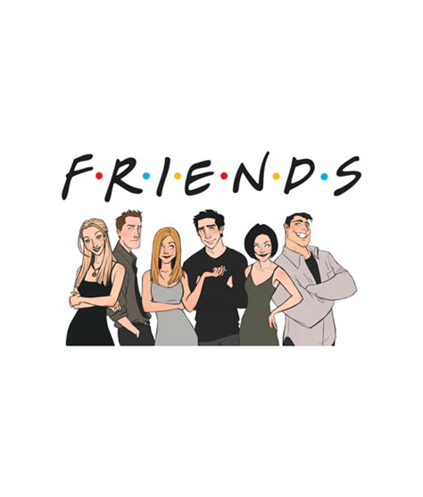 Friends Tv Show Png - Friends Tv Show T Shirt For Men Women S-M-L-XL ...