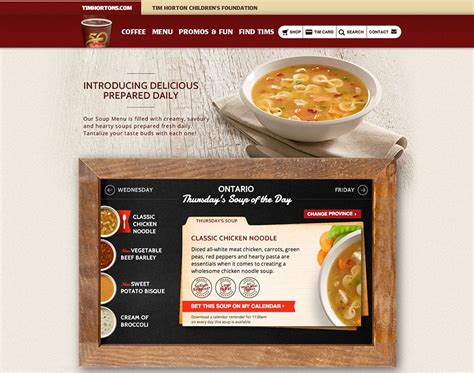 Food Photography for Tim Hortons Soup Rotation Program | BP imaging