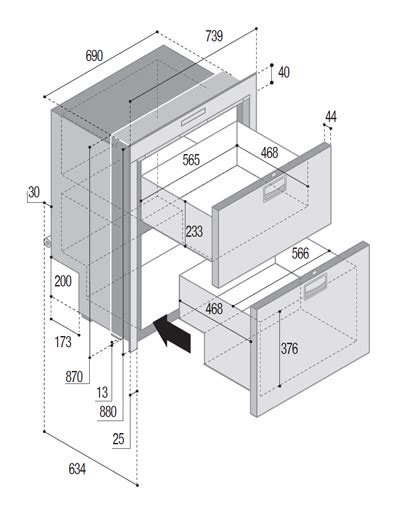 Drawer Fridge Dw Ocx Rfx Vitrifrigo