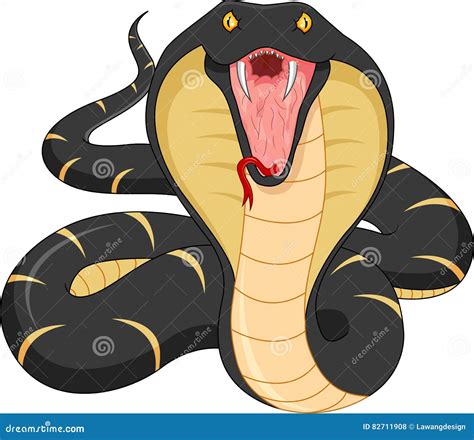 Angry Snake Cartoon Vector | CartoonDealer.com #61859207