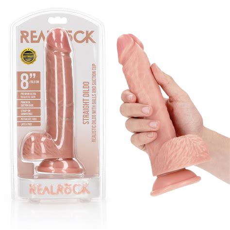 Dildo Straight Testículos 8 20 5 cm Pele Clara LX Sex Shop