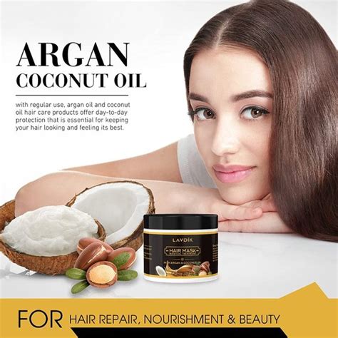 Lavdik Hair Argan Oil Hair Mask Coconut Oil Collagen Hydrating Hair Treatment Poshmark