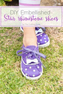 Diy Embellished Shoes With Daisy And Butterfly Buttons The Crafting Nook