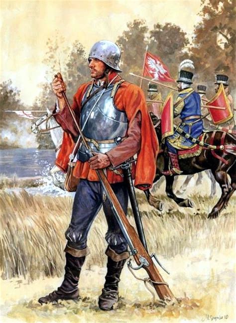 Arcabucero Alemán En Polonia Marek Szyzsko Historical Illustration