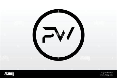 Initial Pw Letter Logo With Creative Modern Business Typography Vector