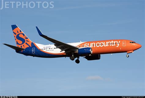 N850sy Boeing 737 8kn Sun Country Airlines Fokker Aircraft