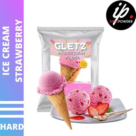 Jual Bubuk Ice Cream Rasa Strawberry Kg Bubuk Es Krim Rasa