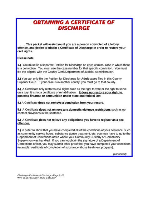 Application For Discharge Certificate Fill Out Sign Online Dochub