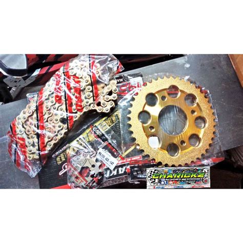 OSAKI REVO CHAIN SPROCKET SET 2 In 1 For RAIDER 150 CARB Fi Shopee