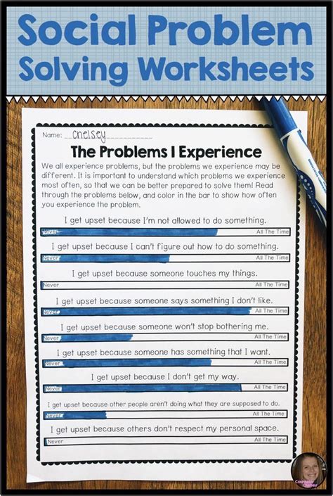 Pin By Suzette On Behavior Problem Solving Worksheet Special