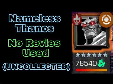 Nameless Thanos Uncollected Avengers Forever Marvel Contest Of