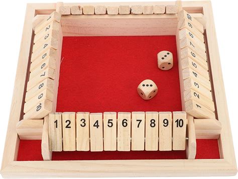 Shut The Box Dice Game Player Shut The Box Wooden Board Games For