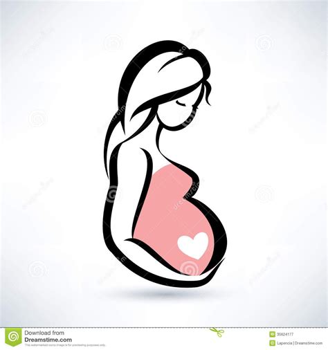 Pregnant Belly Outline