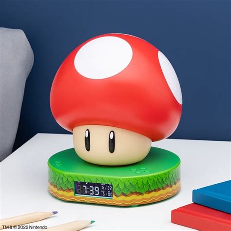 Nintendo Super Mario Mushroom Alarm Clock Wekker Met Usb Kabel Bol