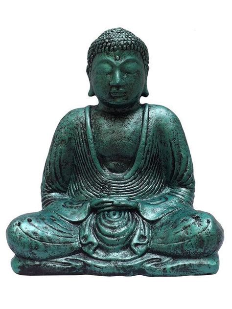 Escultura De Buda Meditando Feita Em Cimento Para Decora O