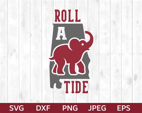 Roll Tide SVG Alabama SVG Roll Tide Silhouette & Cricut Cut | Etsy