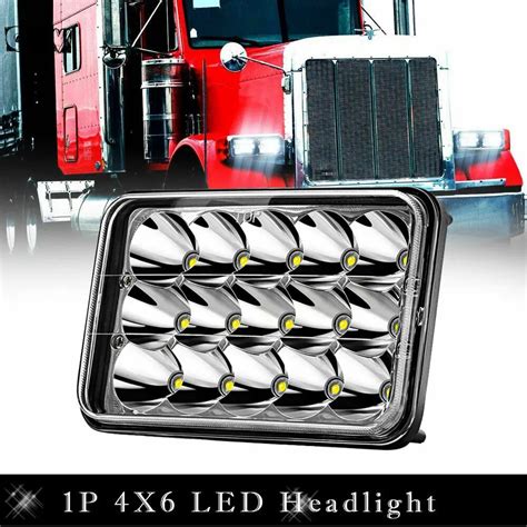 4x6 sellado haz Kenworth faros LED H4651 H4652 H4656 H4666 H6545 camión