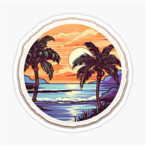 "Beach Aesthetic Hydro Sticker" Sticker for Sale by Gameasty | Redbubble