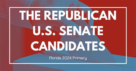 Floridas Republican U S Senate Candidates