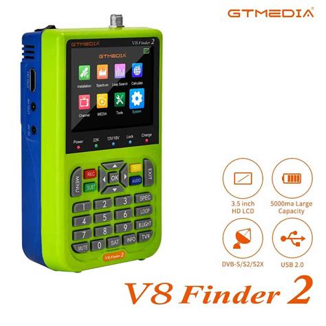 GTMEDIA V8 Finder 2 Satellite Finder Meter Satfinder DVB S2X S2 S H 265