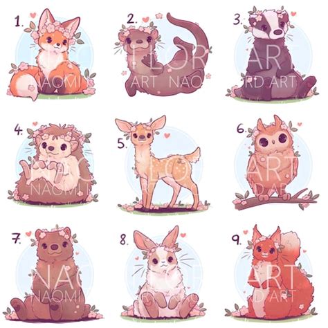 Cute Kitsune Stickers And Or Prints 6x6 Or 8x8 Etsy