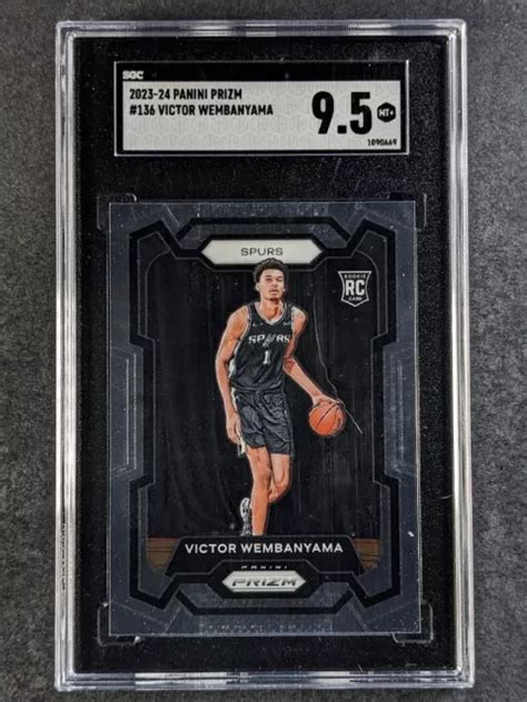 2023 24 PANINI PRIZM VICTOR WEMBANYAMA Recrue RC San Antonio Spurs SGC