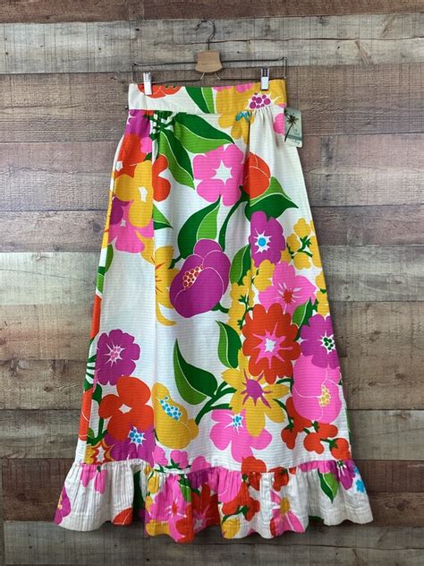 Vintage Hawaiian Maxi Skirt Gem