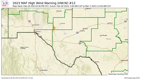 Texas Weather Alerts On Twitter Maf Corrects High Wind Warning For