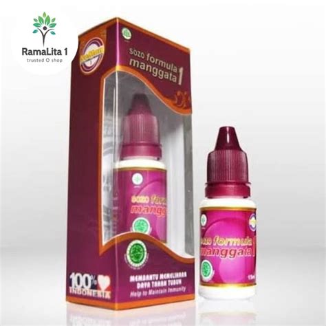 Jual Herbal 70 Penyakit Jamu Tetes Soman Sozo Formula Manggata 1 15ml