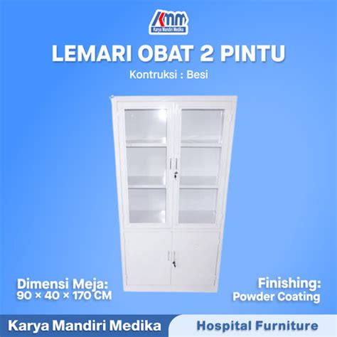 Jual Lemari Instrumen Pintu Kaca Lemari Penyimpan Obat Klinik