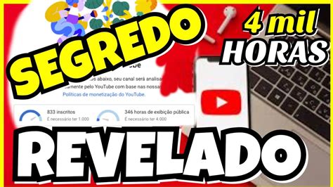 Como Conseguir Mil Horas No Youtube Oque Nunca Te Contaram Youtube